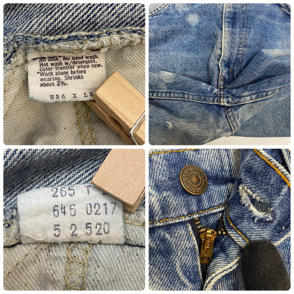 【曜日割引対象外】 リーバイス Levi's 70's 80's 646 フレア デニムパンツオレンジタブ 36×34 デニム ブルー 201MB-1115 VB
