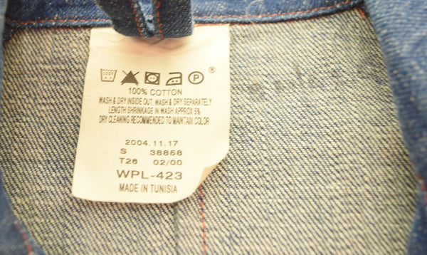 リーバイス Levi's RED リーバイスレッド 初期 2004年製 1st COAT DENIM COVERALL デニム カバーオール サック  MADE IN TUNISIA WPL-423 ジャケット ブルー Sサイズ 103MT-2245