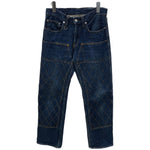 児島ジーンズ KOJIMA GENES ダブルニー デニム ブルー W30サイズ 201MB-1208