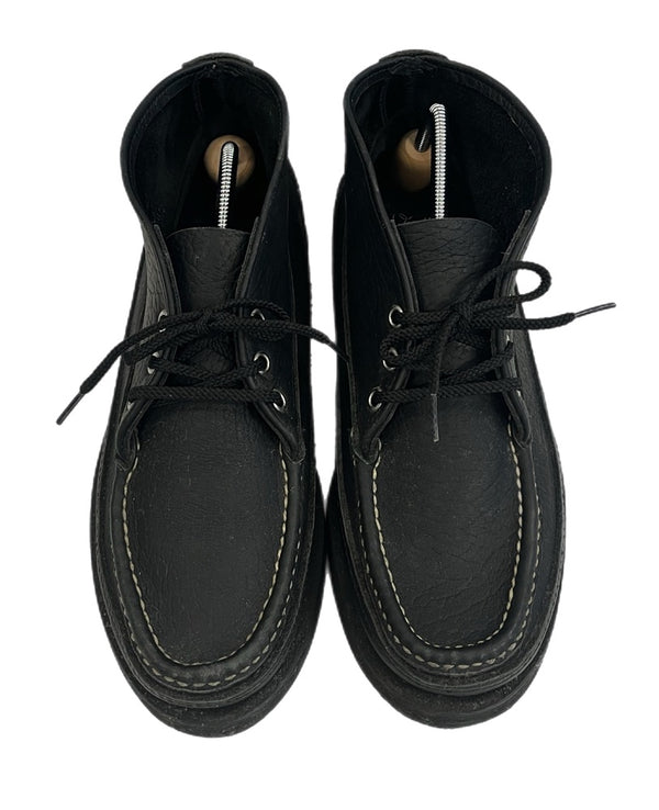 ラッセルモカシン RUSSELL MOCCASIN SPORTING CLAYS CHUKKA スポーティングクレイチャッカ 黒 USA製 メンズ靴 モカシン ブラック 8 1/2 (参考サイズ約26.5～27cm) 101sh-2219