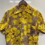 【曜日割引対象外】 ヴィンテージ vintage ~60's SHAPELY シアサッカー 半袖シャツ Sサイズ イエロー 201MT-4168 VB