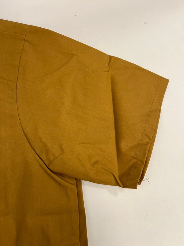 ビッグマック BIG MAC 70s 70's 70年代~ JC Penney ライトウェイト ショート スリーブ ワークシャツ ヴィンテージ 半袖シャツ ベージュ Lサイズ 101MT-4978