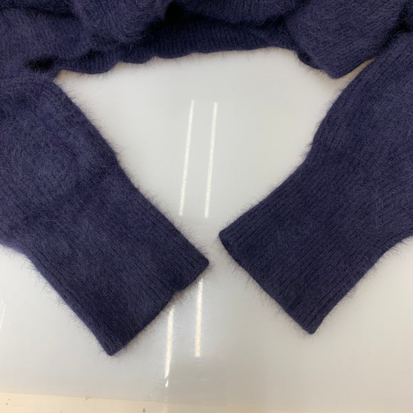 ロペ ROPÉ（ROPE） フォックス ウール 片畦パールボタン カーディガン カーディガン ネイビー フリーサイズ 201LT-466