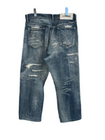 ネイバーフッド NEIGHBORHOOD SCRATCH SAVAGE サベージデニムパンツ パッチワーク ダメージデニム 211XBNH-PTM07 デニム ブルー Lサイズ 101MB-684