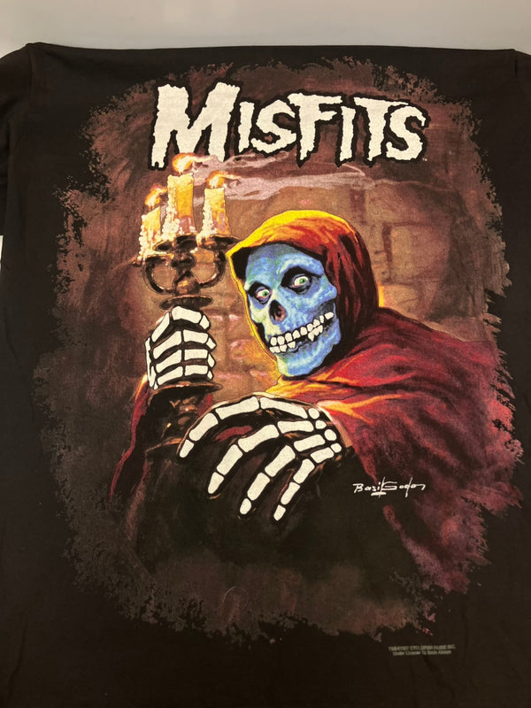 バンド band 90's 90s WILD OATS MISFITS 1997 AMERICAN PSYCHO Tour tee ミスフィッツ アメリカンサイコ ツアーT Tシャツ ブラック Lサイズ 101MT-3415