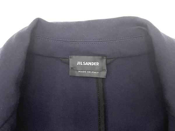 ジルサンダー JIL SANDER 16SS 2B スウェット テーラード ジャケット JSMH707008 MH3997108 ネイビー M 601MT-38