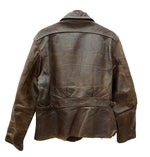 ヴィンテージ vintage 30's 40's Leather Sports Jacket スポーツジャケット ホースハイド 馬革 コの字 TALON サイドアジャスター 茶 サイズ不明 ジャケット 無地 ブラウン 104MT-1024