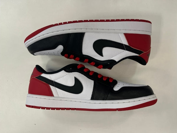 NIKE AIR JORDAN 1 RETRO LOW OG BLACK TOE ナイキ エア ジョーダン 1 ロー オリジナル つま黒 ブラックトゥ 赤・白・黒 CZ0790-106 メンズ靴 スニーカー ホワイト 26.5cm 101sh-2177
