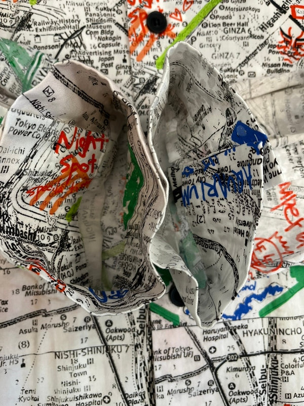 リミフゥ LIMI feu ヨウジヤマモト Yohji Yamamot TOKYO MAP ロングシャツドレス 白 LR-D03-020 長袖シャツ ホワイト サイズ02 101LT-140