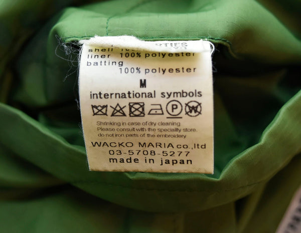 ワコマリア WACKO MARIA 17AW REVERSIBLE VIETNAM JACKET ワコマリア リバーシブル ベトナムジャケット キルティングジャケット  ジャケット グリーン Mサイズ 103MT-1228