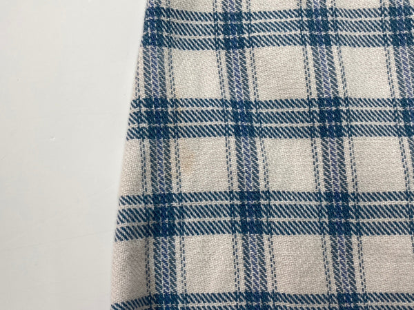 ダブルアールエル RRL 90s 90年代 三ツ星タグ ヘビーネル ネルシャツ ウエスタンシャツ 白 青 長袖シャツ チェック ホワイト Mサイズ 104MT-2015