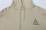 ハフ HUF SET TT HOODIE トリプルトライアングル ロゴ フーディ パーカー 薄茶 PF00572 パーカ ロゴ ベージュ Lサイズ 104MT-2315