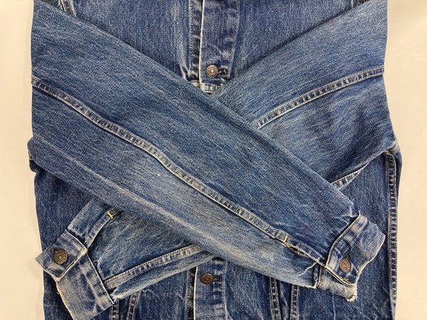 【曜日割引対象外】リーバイス Levi's 3rd ヴィンテージ Vintage 557 ボタン裏O ビッグE デニムジャケット Gジャン ジャケット ブルー 101MT-3338