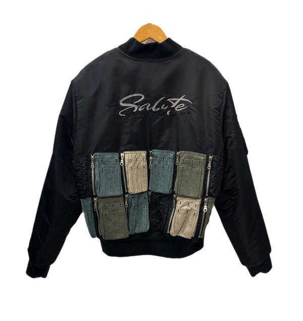 サルーテ Salute × Evae mob MA-1 Bomber Jacket ジャケット マルチカラー Lサイズ 201MT-3118