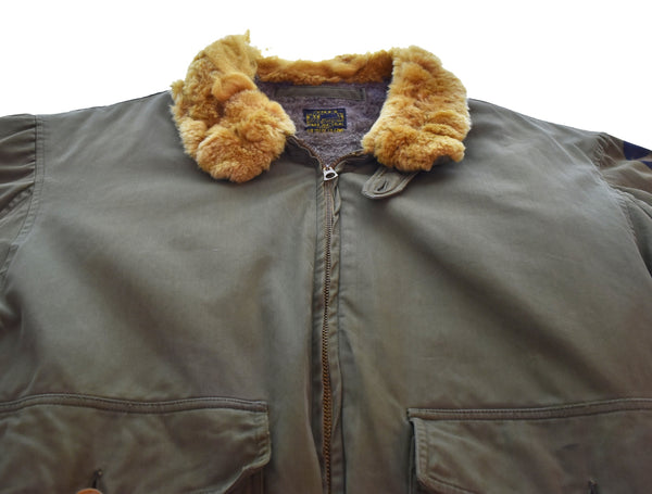 ミリタリー Military 40s U.S.ARMY AIR FORCE B-10 Flight Jacket 40's USAAF フライトジャケット コの字エンド 42 ジャケット カーキ 103MT-3521