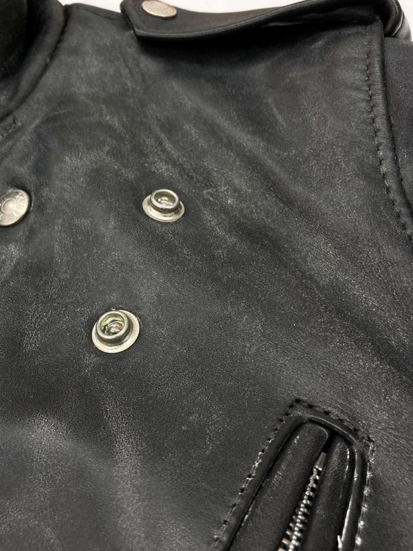ショット SCHOTT Perfecto LEATHER JACKET レザー ジャケット ダブル ライダース バイカー アウトドア USA製 アウター 黒 サイズ 34 ジャケット 無地 ブラック 104MT-1692