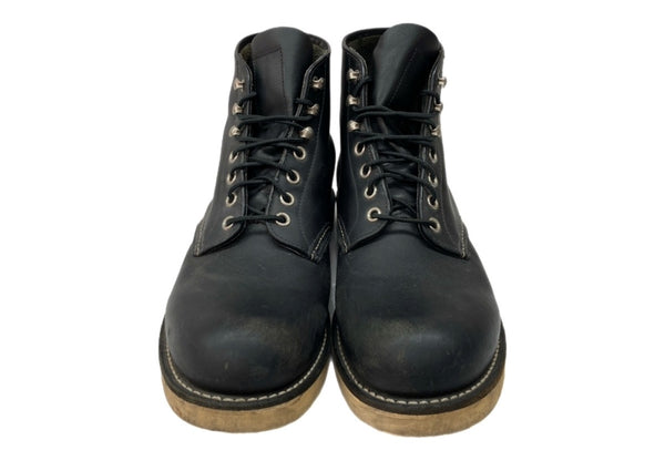 レッドウィング RED WING 6-inch CLASSIC ROUND TOE クラシック ラウンド スピードフック ワークブーツ アウトドア 8 1/2D 黒 8165 メンズ靴 ブーツ ワーク ブラック 26.5cm 104S-1071