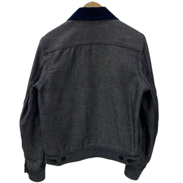 ジェラード JELADO 襟コーデュロイ ジャケット グレー Sサイズ 201MT-4624