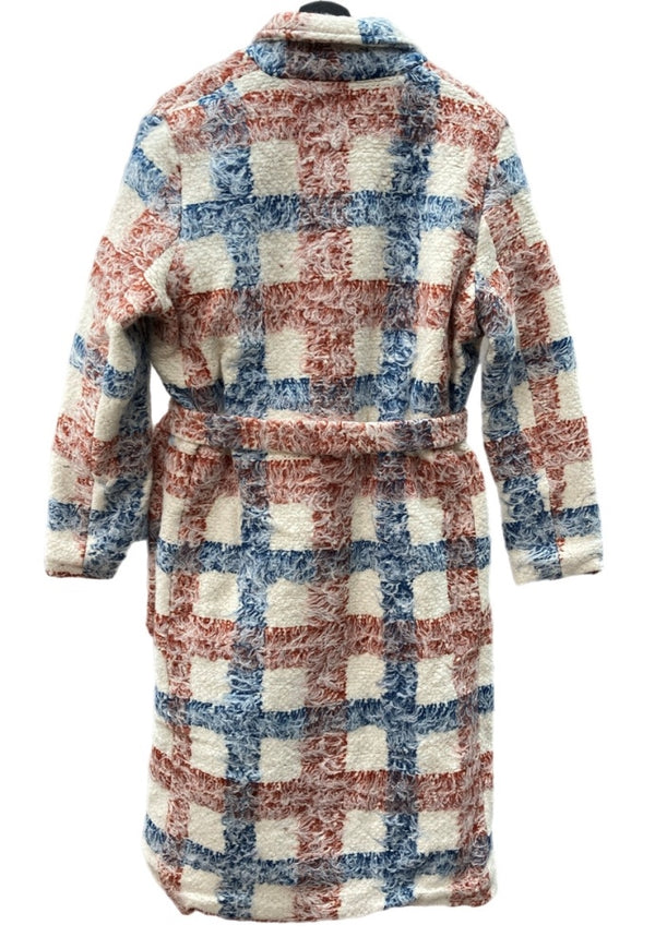 リーバイス Levi's 21FW MADE&CRAFTED BRUSH PLAID OVERCOAT JADA PLAID NATURAL チェスター ロング ボア フリース オーバーサイズ PC9-A0338-0000 コート チェック マルチカラー Sサイズ 104LT-253