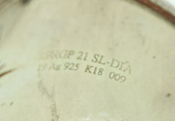 サード SAAD 太陽神 シェルインレイ シグネット スクエア K18 925 リング 18号 メンズジュエリー・アクセサリー 指輪・リング シルバー 103G-123