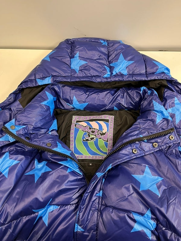 オールウェイズ always do what you should do ダウンジャケット 星柄 紫 青 ジャケット パープル Mサイズ 101MT-5399