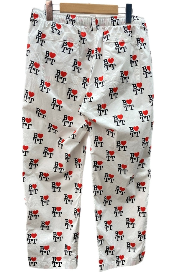 ボット BoTT ユニセックス LOVE BOTT Pajama パジャマパンツ アイラブ I♡NY オマージュ ロゴ プリント トレンド Y2K WHITE ホワイト系 白 231BoTT08 ボトムスその他 総柄 ホワイト Lサイズ 104LB-47