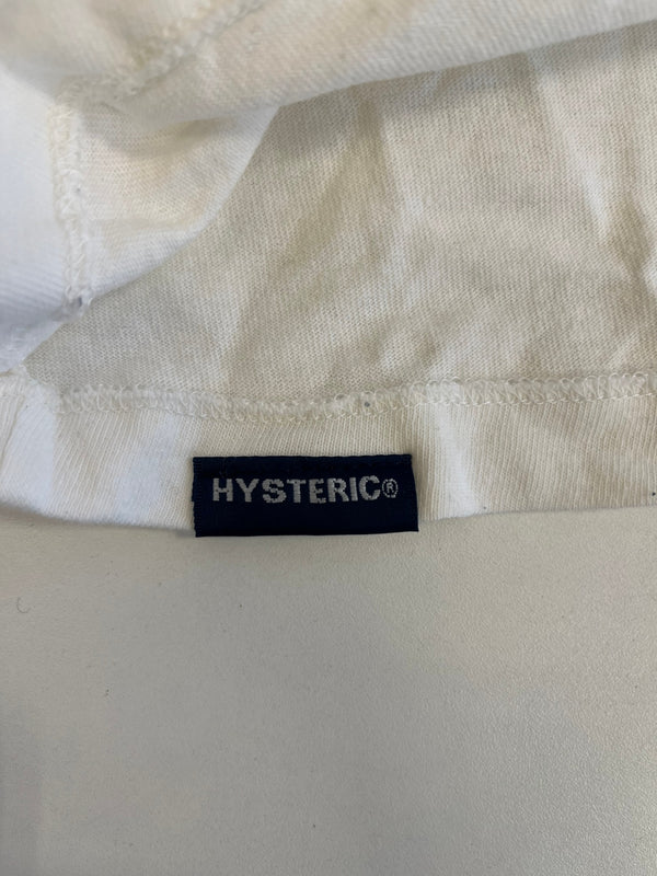 ヒステリックグラマー HYSTERIC GLAMOUR HYSTERIC ヒステリック アフロガール  ロゴ プリントＴシャツ 白 Tシャツ ホワイト Ｓサイズ 101LT-256