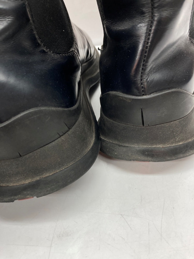 プラダ PRADA LEATHER SIDE GORE BOOTS レザー サイド ゴア ブーツ