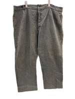 ヴィンテージ vintage 50's 50年代 EURO ユーロワーク VETEMENTS MONS ピケ ワークパンツ ごま塩 ヘリンボーン メタルフック ボタンフライ ボトムスその他 グレー - 101MB-775