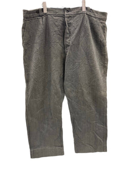 ヴィンテージ vintage 50's 50年代 EURO ユーロワーク VETEMENTS MONS ピケ ワークパンツ ごま塩 ヘリンボーン メタルフック ボタンフライ ボトムスその他 グレー - 101MB-775