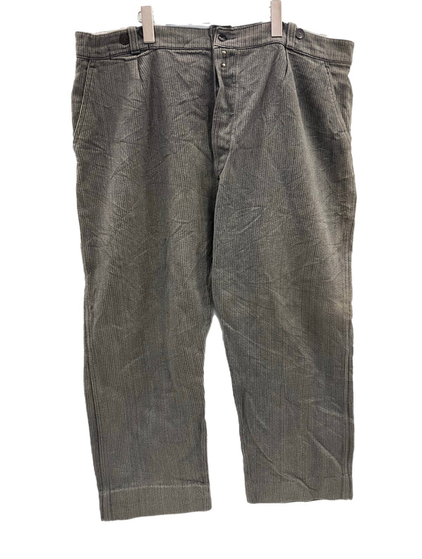 ヴィンテージ vintage 50's 50年代 EURO ユーロワーク VETEMENTS MONS ピケ ワークパンツ ごま塩 ヘリンボーン メタルフック ボタンフライ ボトムスその他 グレー - 101MB-775