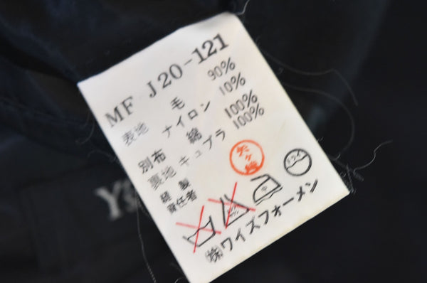 ワイズ Y's 90年代 Y's for men モーニング ウールジャケット テーラードジャケット MF-J20-121 ジャケット ブラック Mサイズ 103MT-2895