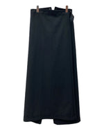 ジャンポールゴルチエ Jean Paul GAULTIER CLASSIQUE WOOL WIDE PANTS ウール ワイド パンツ 変形 スカート ジップフライ ズボン 黒 無地 スラックス ブラック サイズ 48 104MB-284