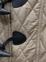 バーバリー Burberry ロンドン LONDON 三陽商会 ダッフルコート トグル ナイロン フーディ キルティング 裏地ノバチェック BEIGE  B1C08-263-50 コート ベージュ SIZE40 104LT-219