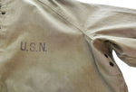 ミリタリーアイテム Military items 40s USNAVY N-2 デッキレインパーカー 前期 40's アメリカ海軍 レースアップ アノラック ジャケット カーキ 103MT-2529