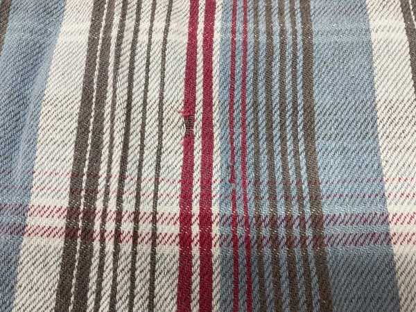 ダブルアールエル RRL 90s 三ツ星タグ ヘビーネルシャツ SHIRT フランネル ステンカラー フロントボタン ヴィンテージ VINTAGE ラルフローレン RALPH LAUREN コットン シンガポール製 ブルー系 長袖シャツ チェック マルチカラー Lサイズ 104MT-2039