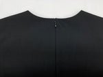 コムデギャルソン COMME des GARCONS ジュンヤワタナベ JUNYA WATANABE 半袖 膝丈 ドレス DRESS バックファスナー BLACK 黒 ワンピース 無地 ブラック 104LT-214