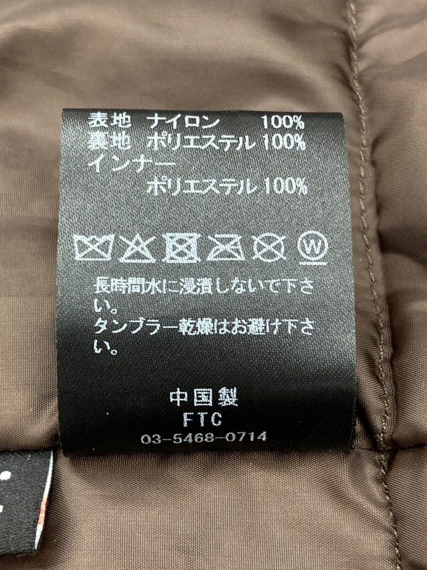 エフティーシー FTC PERTEX NYLON LIGHT JACKET パーテックス ナイロン ライト ジャケット 茶 FTC025AWJ12 ジャケット ロゴ ブラウン Lサイズ 104MT-2300