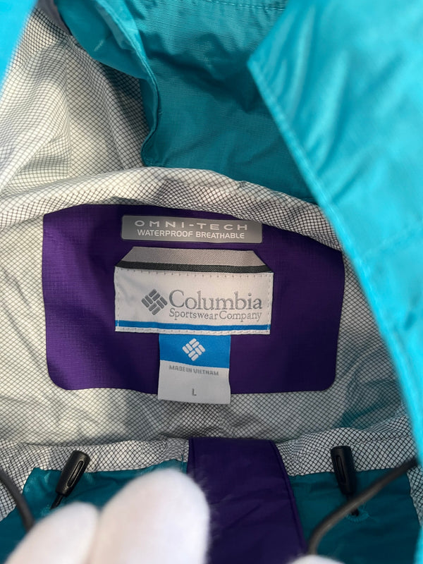 コロンビア Columbia ワバシュウィメンズジャケット ナイロンジャケット パープル グリーン PL2660 ジャケット マルチカラー Ｌサイズ 101LT-259