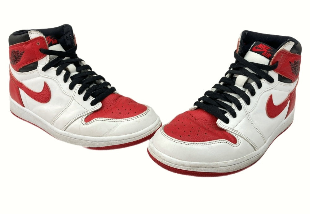 ナイキ NIKE 21年製 AIR JORDAN 1 RETRO HIGH OG HERITAGE エア ジョーダン レトロ ハイ ヘリテージ 赤 白  555088-161 メンズ靴 スニーカー レッド 27.5cm 104-shoes246 | 古着通販のドンドンサガール