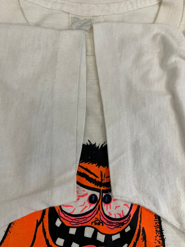 ヴィンテージ vintage US古着 アメカジ キャラT シングルステッチ Tシャツ ホワイト Lサイズ 101MT-4827