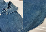 ラルフローレン RalphLauren 90s POLO BEAR DENIM SHIRT ポロ ベア デニム シャツ ボタンダウン 胸ポケット 刺繍 長袖 青 長袖シャツ ロゴ ブルー Lサイズ 104MT-2307
