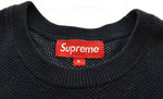 シュプリーム SUPREME ワッフル ニット セーター ワンポイント 刺繍 セーター ネイビー Sサイズ 103MT-2866