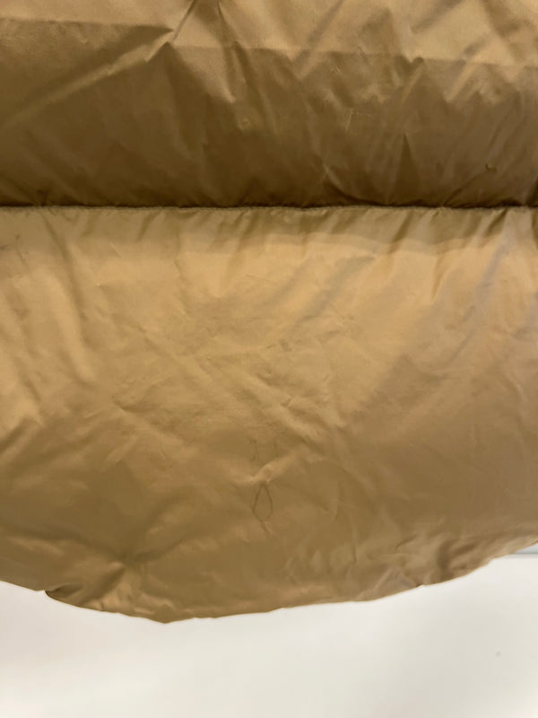 ビームス BEAMS HEART  ノーカラーダウンコート ファー ジャケット ベージュ サイズ0 101LT-220