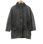 バブアー BARBOUR 90's 90年代 3ワラント BORDER ボーダー ワックス コットン オイルドジャケット コート VINTAGE ヴィンテージ 34inchi ジャケット ネイビー 101MT-5259