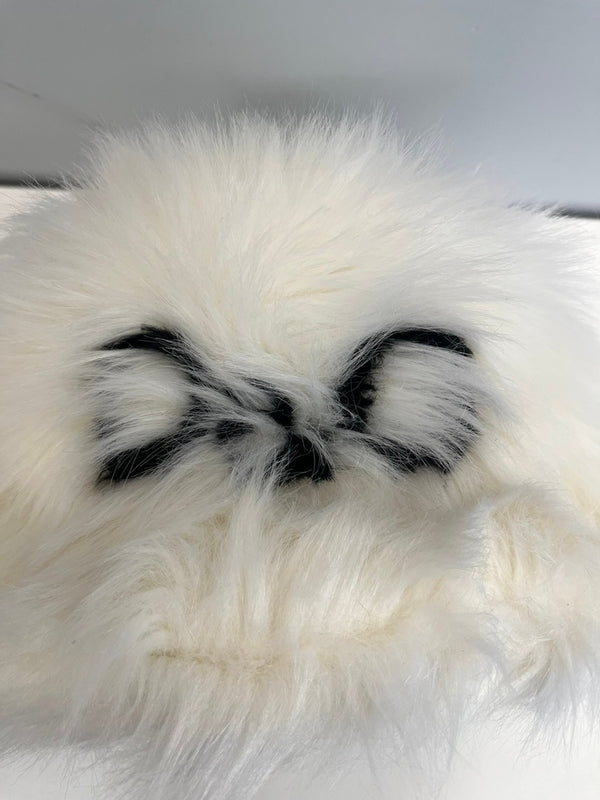 ドルチェ＆ガッバーナ Dolce&Gabbana ドルガバ ファー バケハ ロゴ 白 GH701A/GEU45I 帽子 レディース帽子 ハット ホワイト 101hat-148