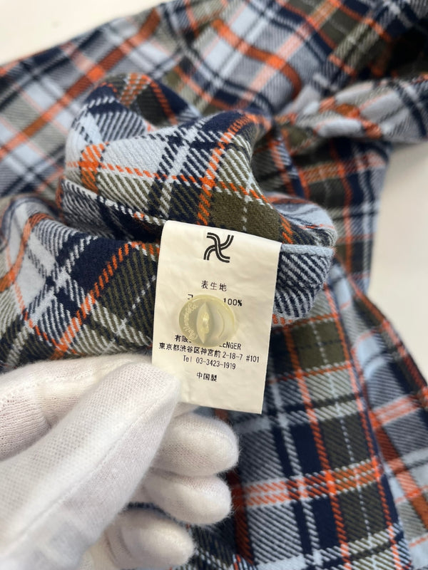 チャレンジャー CHALLENGER 24AW COUNTRY PLAID SHIRT カントリープレイドシャツ ネルシャツ 青×オレンジ チェックシャツ チェック柄 CLG-SH024-009 XL 長袖シャツ マルチカラー 101MT-5138