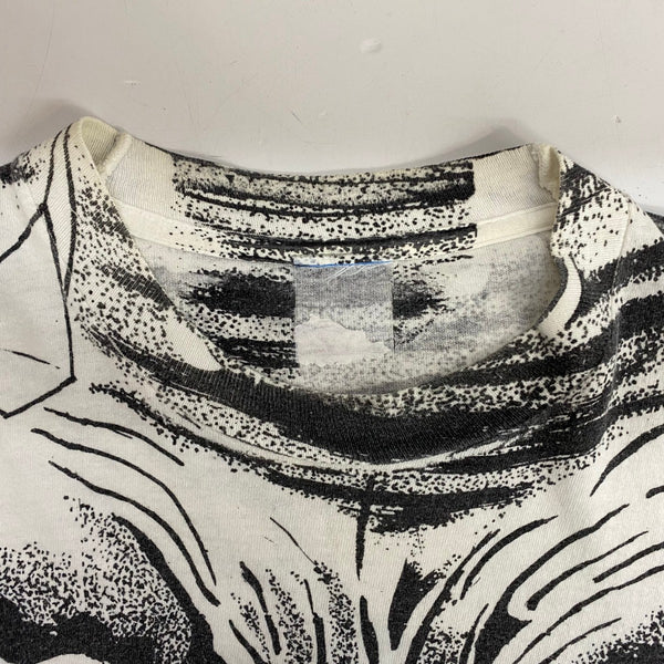 【曜日割引対象外】 ヴィンテージ vintage 90's skull tee タグ無し Tシャツ ホワイト 201MT-4685 VB