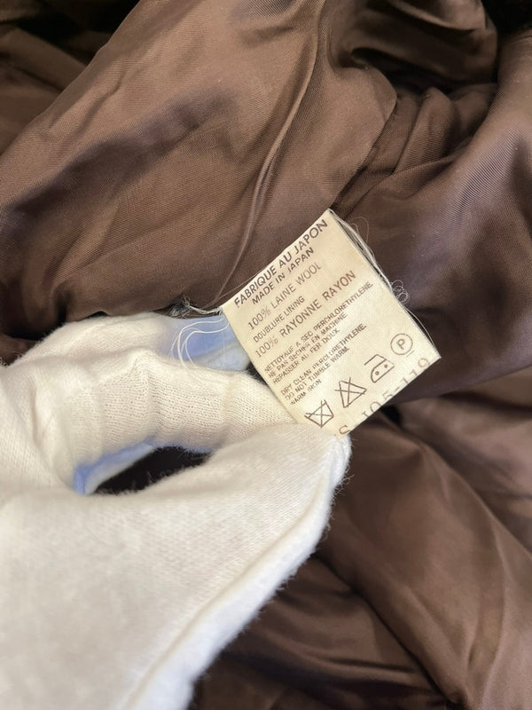 ワイズ Y's ウールコート ツイードコート  YS-J05-119 コート ブラウン サイズ3 101LT-204