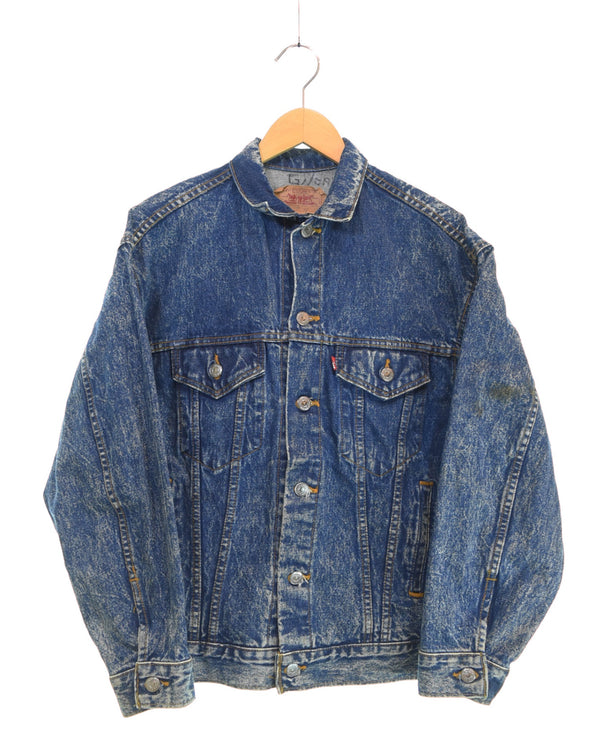 リーバイス Levi's 80s 57508-1109 ケミカルウォッシュ デニムジャケット Made in USA トラッカージャケット 80's USA製 ジャケット ブルー Lサイズ 103MT-3306